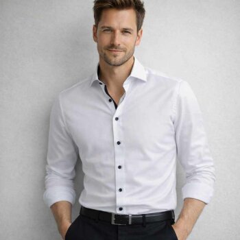 MARVELIS camisa MODERN FIT de manga larga FINE TWILL