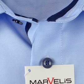 MARVELIS Shirt MODERN FIT FINE TWILL long sleeve