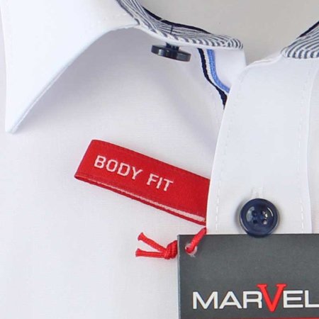MARVELIS BODY FIT Uni camisa para hombres mangas largas extra 69cm