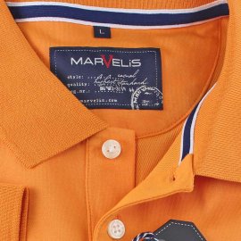 MARVELIS Quick-dry polo MODERN FIT camisa para hombres mangas cortas