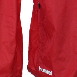 Jacket from the brand HUMMEL - Tech Move ultra light - with a semi-transparent, sporty look, with a hood, red