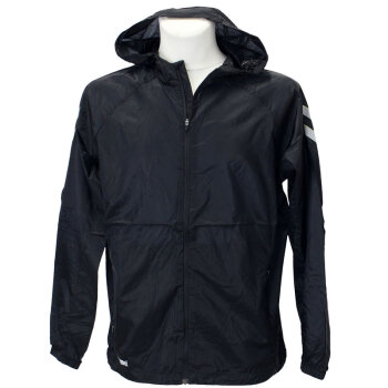Jacke der marke HUMMEL - Tech Move ultra leicht - mit semi-transparentem, sportlichem Look, mit Kapuze, schwarz