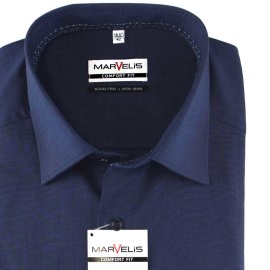 MARVELIS COMFORT FIT fil a fil camisa para hombres mangas...