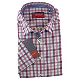 LEONARDO Hemd REGULAR FIT MAXI Karo halbarm,...