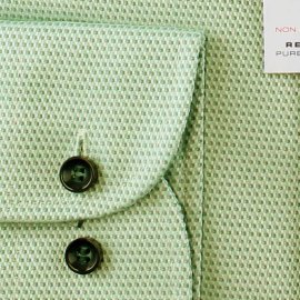 MARVELIS Men`s Shirt MODERN FIT diamond jacquard long sleeve