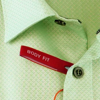 MARVELIS chemise pour homme BODY FIT diamant jacquard à manches courtes