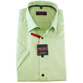 MARVELIS chemise pour homme BODY FIT diamant jacquard à manches courtes
