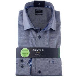 OLYMP LUXOR Men`s Shirt MODERN FIT jacquard long sleeve