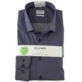 OLYMP Hemd Level Five BODY FIT modischer Druck langarm