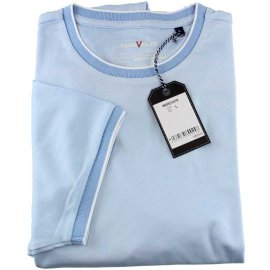 MARVELIS T-Shirt MODERN FIT blau  mit Rund-Ausschnitt