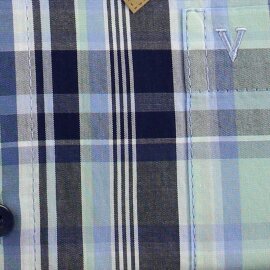 MARVELIS Casual chemise pour homme carreau à manches courtes