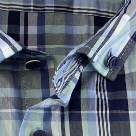 MARVELIS Casual chemise pour homme carreau à manches courtes