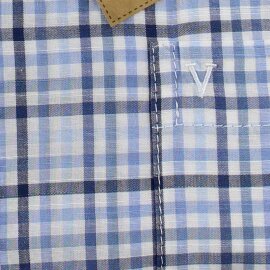 MARVELIS Casual chemise pour homme carreau à manches courtes