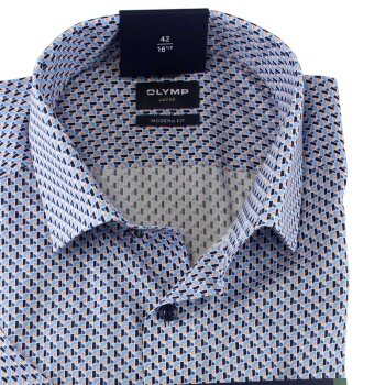 OLYMP LUXOR chemise pour homme MODERN FIT print à manches courtes