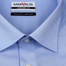 Marvelis Chambray camisa para hombres mangas largas (7959-64-11)