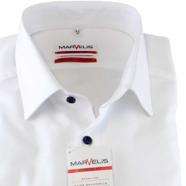 MARVELIS Men`s Shirt MODERN FIT structure long sleeve