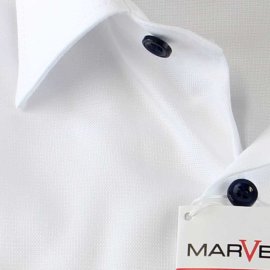MARVELIS MODERN FIT diamante jacquard camisa para hombres mangas cortas