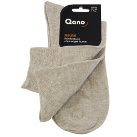 3 Pairs Qano – “RELAX” mens socks with a comfortable waistband
