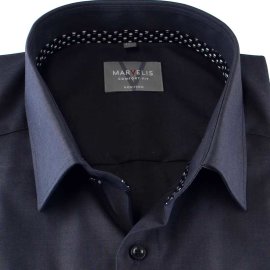MARVELIS Chambray COMFORT FIT camisa para hombres mangas largas