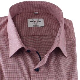 MARVELIS Hemd MODERN FIT MICRO karo langarm