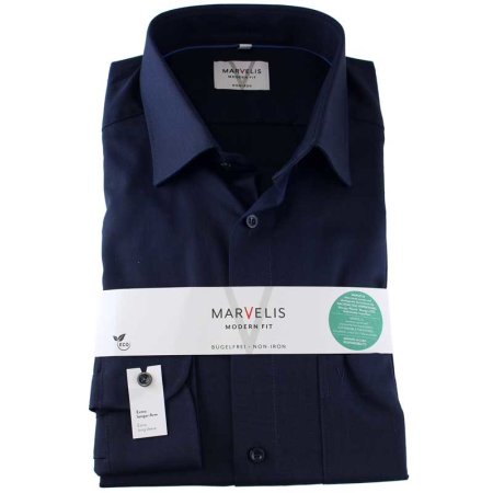 MARVELIS MODERN FIT camisa para hombres mangas extra largo 69cm