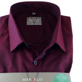 MARVELIS Comfort Fit Men`s Shirt uni long sleeve
