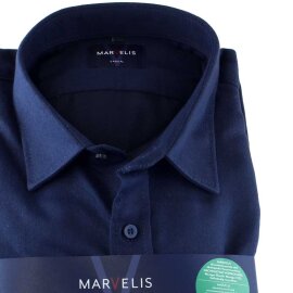 MARVELIS Casual Freizeithemd langarm feinflanell