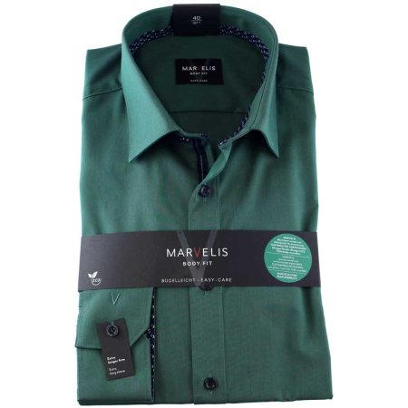MARVELIS Shirt BODY FIT uni extra long sleeve 69cm