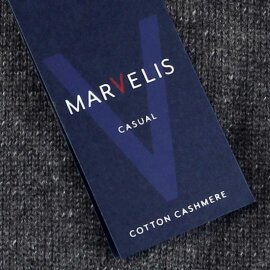 Herren Kaschmir Pullover, Rund-Ausschnitt, Marke MARVELIS