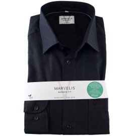 MARVELIS Hemd MODERN FIT uni langarm