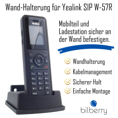Halterung für Yealink Mobilteil SIP W-57R zur Wandbefestigung