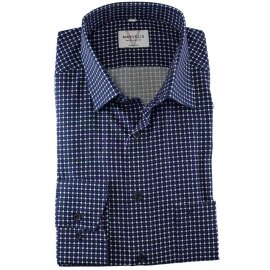 MARVELIS Hemd MODERN FIT modischer Druck langarm