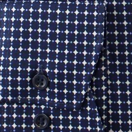 MARVELIS Hemd MODERN FIT modischer Druck langarm