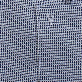 MARVELIS shirt MODERN FIT diamond jacquard 3D structure long sleeve