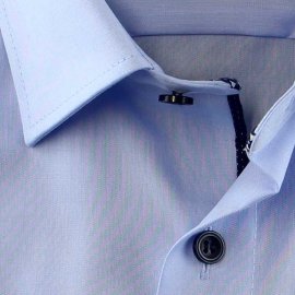 MARVELIS Chambray COMFORT FIT camisa para hombres mangas largas