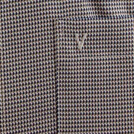 MARVELIS Hemd COMFORT FIT Diamant Jacquard 3D Structure langarm