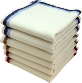 Handkerchiefs 12 pieces ca.40x40cm pure cotton James + Charles