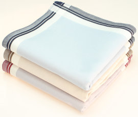 Handkerchiefs 12 pieces ca.40x40cm pure cotton James +...
