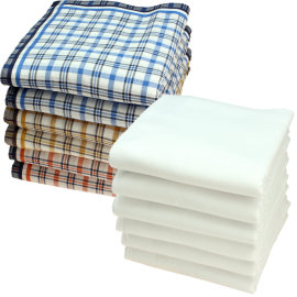 Handkerchiefs 12 pieces ca.40x40cm pure cotton John + White