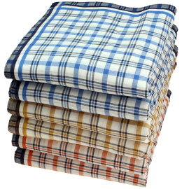 Handkerchiefs 12 pieces ca.40x40cm pure cotton John +...