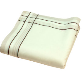 Handkerchiefs 12 pieces ca.40x40cm pure cotton White + William