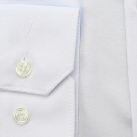 MARVELIS chemise pour homme BODY FIT uni à manches longue blanc