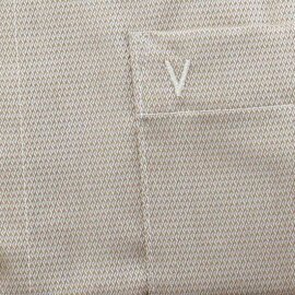 MARVELIS Hemd MODERN FIT diamant Jacquard structure langarm