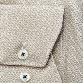 MARVELIS Hemd MODERN FIT diamant Jacquard structure langarm