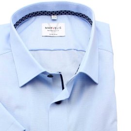 MARVELIS Men`s Shirt MODERN FIT a Fil short sleeve