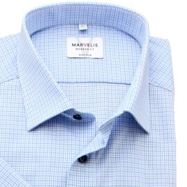 MARVELIS Hemd MODERN FIT mini karosammlung halbarm