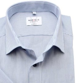 MARVELIS MODERN FIT a rayas camisa para hombres mangas cortas