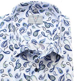 MARVELIS Men`s Shirt COMFORT FIT fashionable print short sleeve