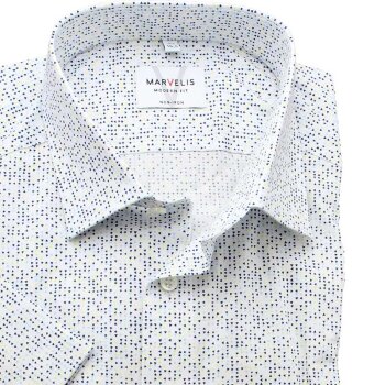 MARVELIS chemise pour homme MODERN FIT print à manches courtes