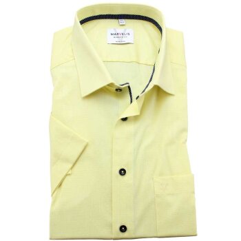 MARVELIS chemise pour homme MODERN FIT diamant jacquard à manches courtes